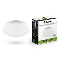 FERON Лампа светодиодная LED 9вт GX53 белый таблетка (LB-452) (25829)