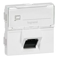 LEGRAND Mosaic Розетка RJ45 STP кат.6a 45 градусов белая (076508 )