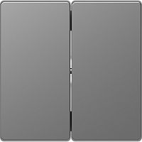 SCHNEIDER ELECTRIC Клавиша двойная D-Life сталь нержавеющая SD (MTN3400-6036)
