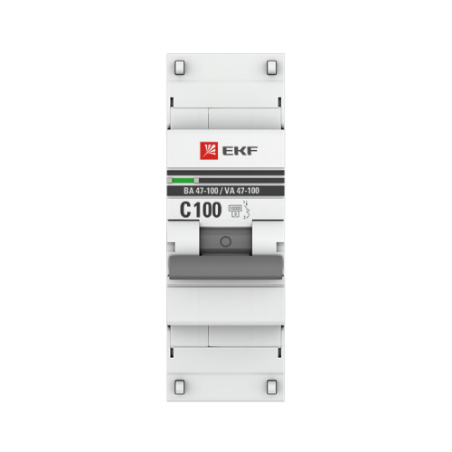 EKF Автоматический выключатель ВА 47-100 1P 100А  (C) 10kA  PROxima (mcb47100-1-100C-pro) фото 3