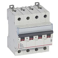 LEGRAND Выключатель автоматический четырехполюсный 20А B DX3 10kА/16kА (409066 )