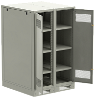 IEK Шкаф LINEA B (пустой) 1450х900х950мм двустворчатая металлическая дверь серый (LB35-14H99-2M)