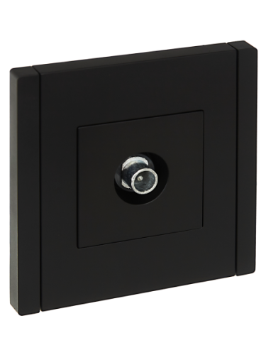 IEK FORTE&PIANO Розетка TV проходная FP129 черный (FP-A10-P-K02) IEK FORTE&PIANO Розетка TV проходная FP129 черный (FP-A10-P-K02)