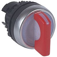 LEGRAND Головка тумблера, 2 положения, 90 градусов, цвет красный с подсветкой (024041 )