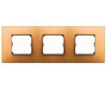 SIMON Neos Рамка 3 пост оранжевый (27773-64)