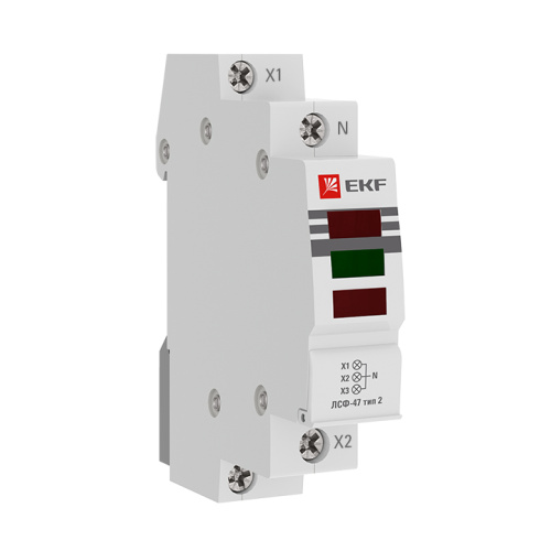 EKF Индикатор фаз ЛСФ-47  тип 2 (ширина 1 модуль) (mdla-47-3f-2-pro)
