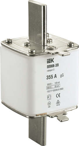 IEK Вставка плавкая ППНИ-39 355А габарит 3  (DPP50-355)