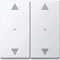 SCHNEIDER ELECTRIC SM Клавиша для модуля двухкнопочного выключателя рисунок ВВ/ВН и I/O белый  (MTN619725)