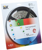 IEK Лента светодиодная LEDх60/м 5м 14.4w/m 12в IP65 RGB (LSR2-3-060-65-1-05)
