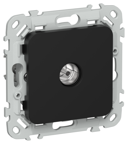 FLITE Розетка TV экранированная проходная тип M РТВм-1-1-2- черный (FI-A13-P-K02)