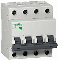 SCHNEIDER ELECTRIC Выключатель автоматический четырехполюсный 10А B Easy9 4.5кА (EZ9F14410)
