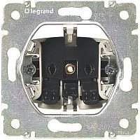 LEGRAND VALENA Розетка с заземлением 2К+З со шторками белая (774222 )