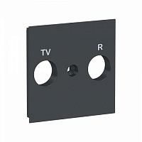 SCHNEIDER ELECTRIC Панель лицевая UNICA NEW TV/FM розетки антрацит (NU944054)