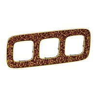 LEGRAND Valena ALLURE Рамка 3 поста Барокко Пурпур универсальная (754443 )