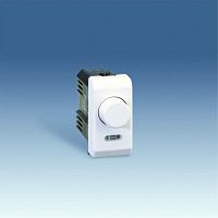 SIMON Регулятор напр.электронн. узкий (лампы накал., галог.-40-500Вт/галог.с электрон.тр.-350Вт), белый (27313-34)