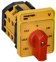 IEK Переключатель кулачковый стандартная рукоятка 16А схема 66 (MI-CS10-016-066)