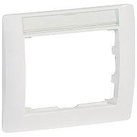 LEGRAND Galea Life Рамка 1 пост с держателем этикеток white (771013 )