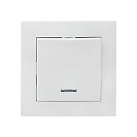 EKF Валенсия выключатель 1-кл. 10А белый с индикатором EKF PROxima (EWV10-121-10)