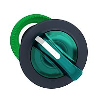 SCHNEIDER ELECTRIC Головка переключателя, с подсветкой, с фиксацией, зеленая, для утопленного монтажа, 2х-позиционный (ZB5FK1233)