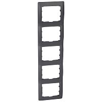 LEGRAND Galea Life Рамка 5 постов вертикальная  (Dark) (771209 )
