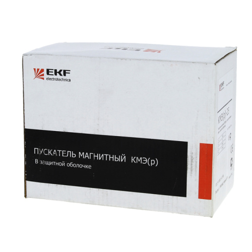 EKF Пускатель магнитный КМЭ (р) 25А катушка управления 220В АС IP65 с кнопками П+С 1НО РТЭ-2355 25А (ctrp-r-25-220v) фото 4