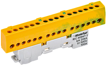 IEK TEKFOR Шина PE земля изолированная на универсальном держателе 6х9-16-ЖЗ  (TF-NN10-16-KL-K52)