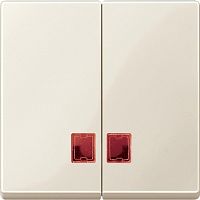 SCHNEIDER ELECTRIC Клавиша 2шт с красным окошком для светоиндикатора бежевый (MTN3456-0344)