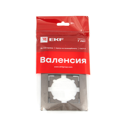 EKF Валенсия Рамка 2-местная графит EKF (EWM-G-302-60) фото 3