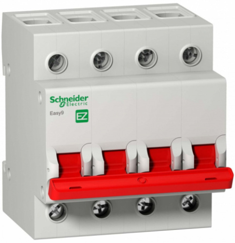 SCHNEIDER ELECTRIC Выключатель нагрузки 4п 100А EASY 9 (EZ9S16491)