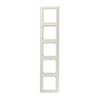 JUNG Рамка 5-я для горизонтальной/вертикальной установки  Серия- AS550  Материал- дуропласт  Цвет- слоно (AS585)