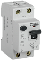 IEK Выключатель дифференциального тока (УЗО) ВД1-63 2Р32А 100мА GENERICA (MDV15-2-032-100)