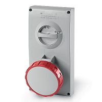 DKC Розетка панельная 63А 3P+N+E 400В верхнее размещение разъема и механическая блокировка (DIS4056387)