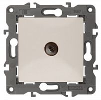 ЭРА Розетка TV проходная,  Elegance, сл.кость, 14-3102-02 (Б0034297)