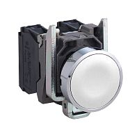 SCHNEIDER ELECTRIC Кнопка 1 Н/О пружинный возврат белая (XB4BA11)