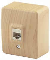 ЭРА Розетка информационная RJ45, ОУ,  Эксперт, сосна, 11-3203-11 (Б0020732)