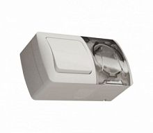 ABB EVA блок выкл1кл+розетка с/з IP54 (554-011500-920)