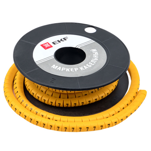 EKF Маркер кабельный 4.0кв.мм 7  (500ед)  (ЕС-2) (plc-KM-4-7) фото 4