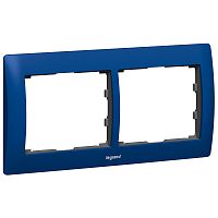 LEGRAND Galea Life Рамка 2 поста горизонтальная Magic Blue (771912 )