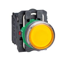 SCHNEIDER ELECTRIC Кнопка с подсветкой желтая 1НО+1НЗ (XB5AW3565)