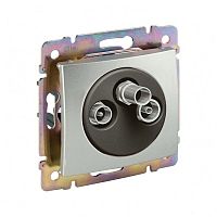 LEGRAND VALENA Розетка телевизионная TV-FM-SAT звезда 1.5дБ алюминий (770135 )