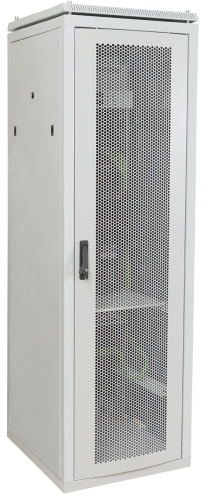 Шкаф сетевой 19дюйм ITK LINEA N 18U 600х600 мм перфорированная передняя дверь серый