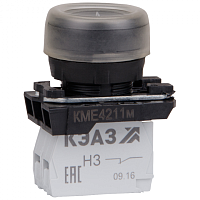 KEAZ Кнопка КМЕ4211м-черный-1но+1нз-цилиндр-IP65-КЭАЗ (248243)