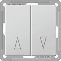 SCHNEIDER ELECTRIC W59 Выключатель двухклавишный жалюзи скрытый без рамки матовый хром (VS416-253-5-86)