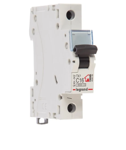 LEGRAND Выключатель автоматический однополюсный 16А C TX3 6кА (404028 ) фото 2