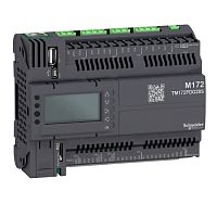 SCHNEIDER ELECTRIC Контроллер программируемый логистический ПЛК М172 дисплей 28I/O Eth 2 MB 2 SSR (TM172PDG28S)