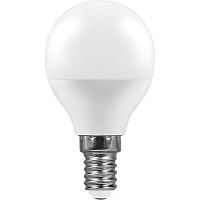 FERON Лампа светодиодная LED 9вт Е14 белый матовый шар (LB-550) (25802)