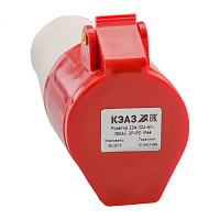 KEAZ Розетка 224-32А-6h-380AC-3P+PE-IP44 (222752)