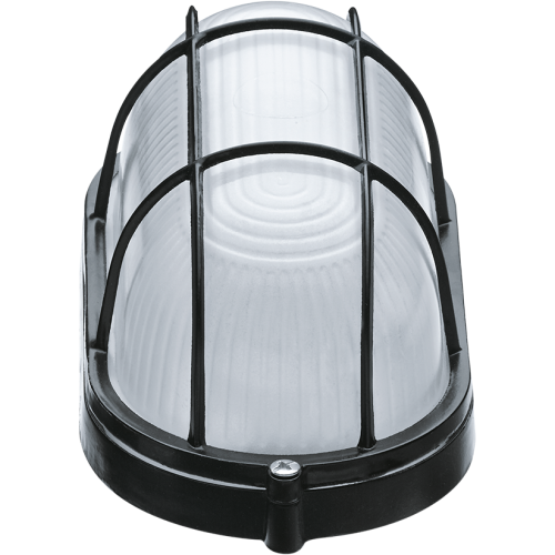 NAVIGATOR Светильник НПП-60w термостойкий овальный с решеткой IP54 черный (94808 NBL-O2) (14722) фото 2