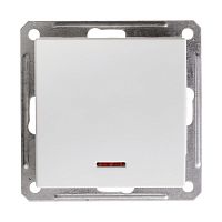 SCHNEIDER ELECTRIC W59 Переключатель одноклавишный с индикацией в рамку IP 44 белый (VS616-157B-1-86)