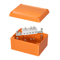 DKC Коробка пластиковая FS с гладкими стенками и клеммниками  IP56 150х110х70мм  5р  450V 30A 16мм.кв (FSB20516)